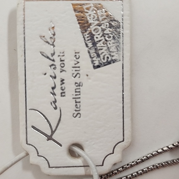 Kanishka New York Swarovski Marcasite Elegant Silver Floral Pendant Necklace WOW - Picture 2 of 10